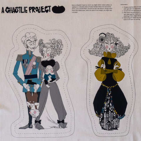 Ghastlie Project 24" Panel in Grey by Alexander Henry Fabrics