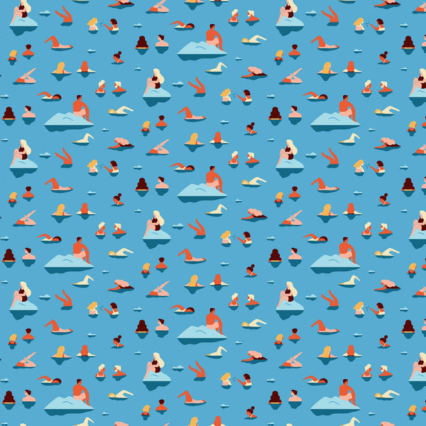 Simple Pleasures Swimmers in Blue by Naomi Wilkinson 90307-42