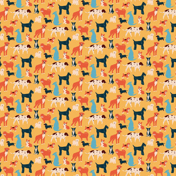 Simple Pleasures Dogs in Yellow by Naomi Wilkinson 90308-54