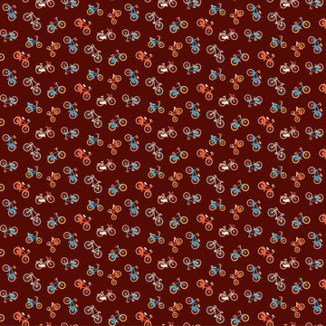 Simple Pleasures Bikes in Brown by Naomi Wilkinson 90312-36