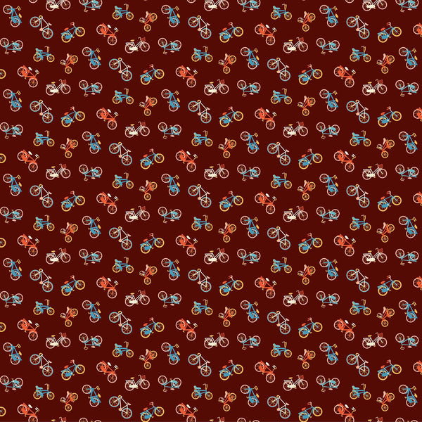 Simple Pleasures Bikes in Brown by Naomi Wilkinson 90312-36