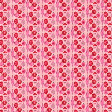 Merry Kitchmas Ornaments in Pink by Louise Pretzel 90673-21