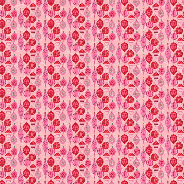 Merry Kitchmas Ornaments in Pink by Louise Pretzel 90673-21