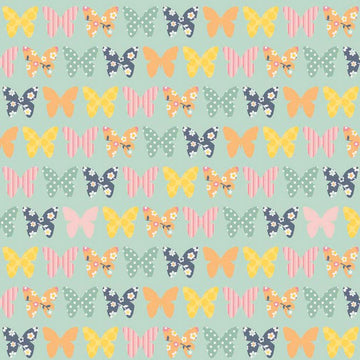 A Beautiful Thing Butterfly on Blue by Riley Blake Designs