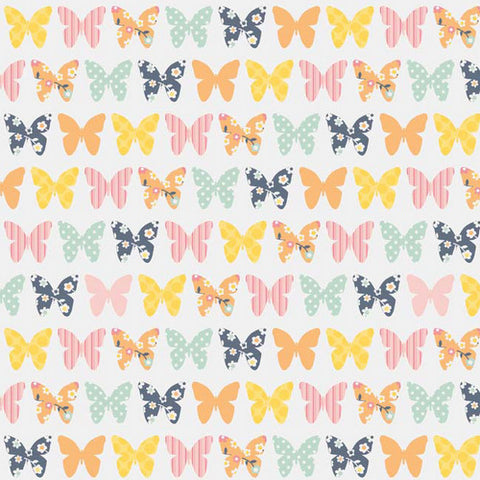 A Beautiful Thing Butterfly on Cream by Riley Blake Designs