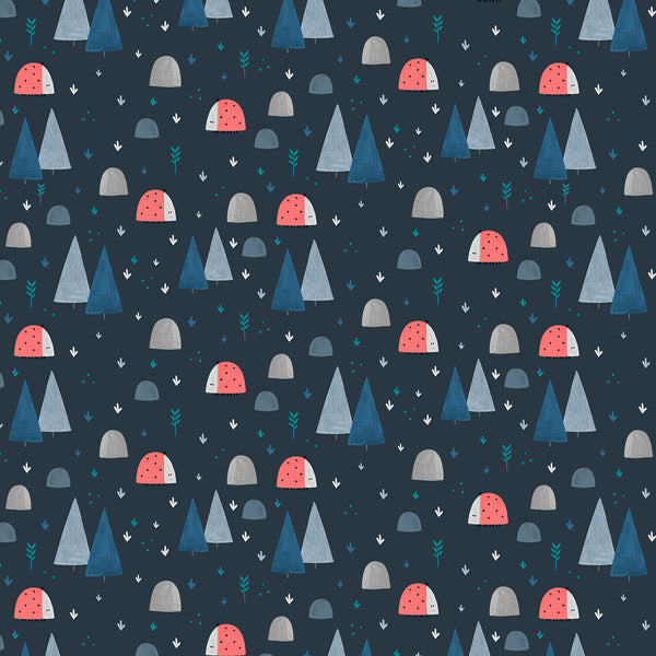 Summer Skies Ladybug Land in Midnight by Aljit Emmens AE201-MI2