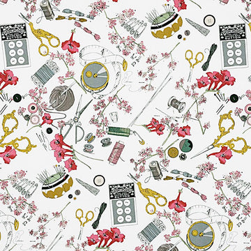 A Ghastlie Notion in natural by Alexander Henry Fabrics