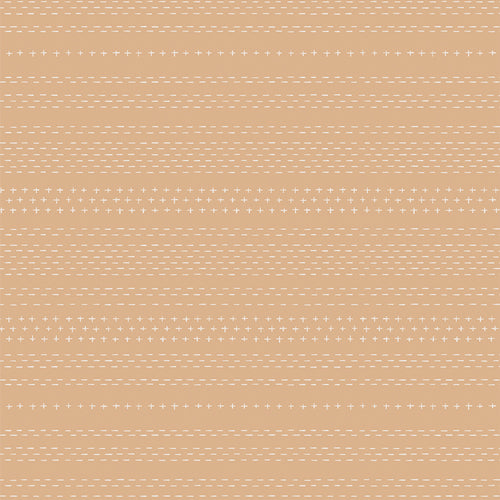 All is Well Sashiko Mending in Tan by AGF Studio ALW-22401