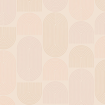 All is Well Concentric Fields in Sweet Cream by AGF Studio ALW-22406