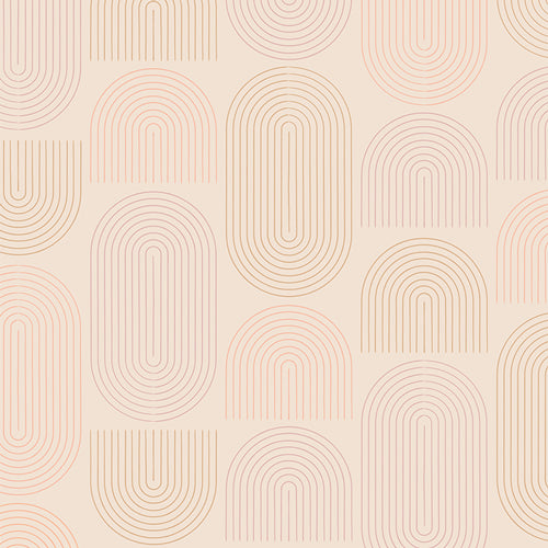 All is Well Concentric Fields in Sweet Cream by AGF Studio ALW-22406