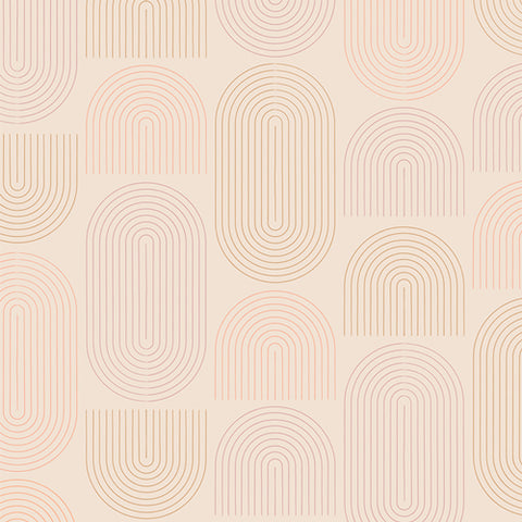 All is Well Concentric Fields in Sweet Cream by AGF Studio ALW-22406