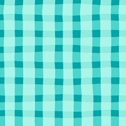 ANIMAL ABCs Plaid in Blue by Whistler Studios for Windham Fabrics