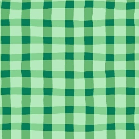 ANIMAL ABCs Plaid in Green by Whistler Studios for Windham Fabrics