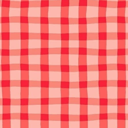 ANIMAL ABCs Plaid in Red by Whistler Studios for Windham Fabrics