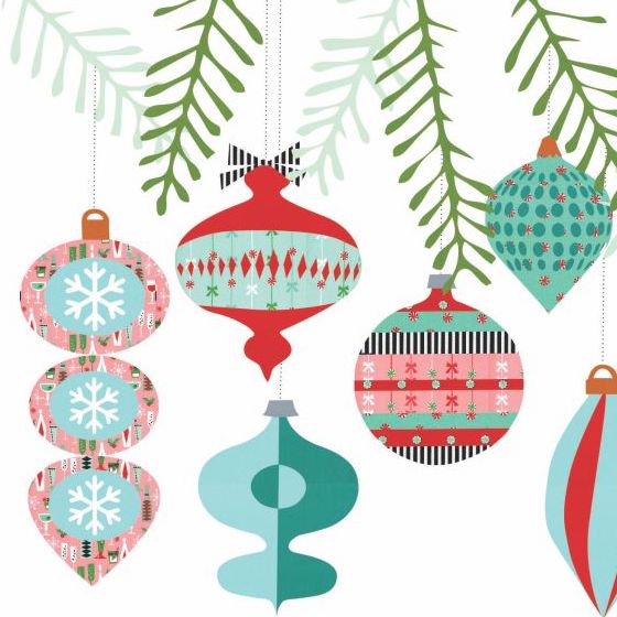 A Very Retro Christmas Applique Kit LCQF163005L