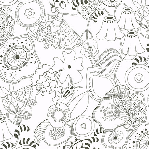 Abacus Grow in Charcoal by Alison Glass for Andover Fabrics