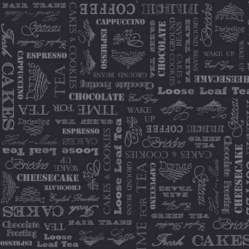 Afternoon Delight Cafe Words by Quilting Treasures Fabrics