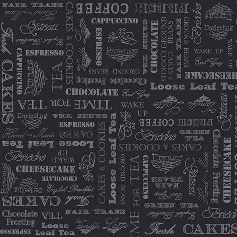 Afternoon Delight Cafe Words by Quilting Treasures Fabrics