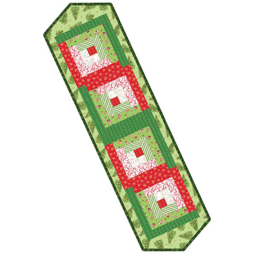 All the Trimmings Log Cabin Table Runner Quilt Kit