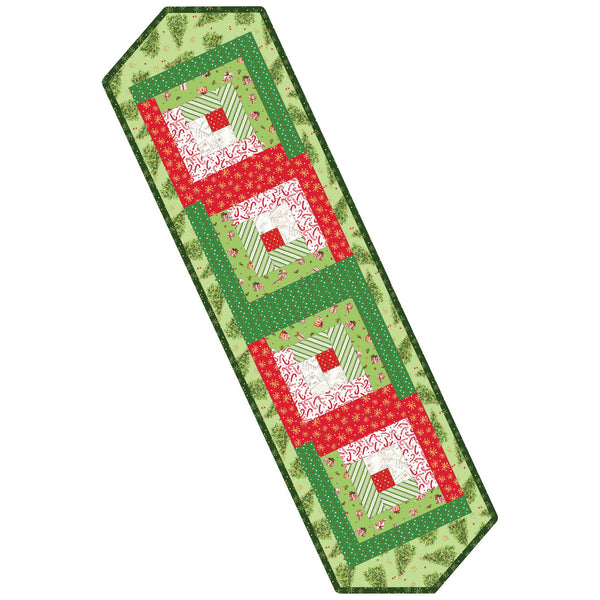 All the Trimmings Log Cabin Table Runner Quilt Kit