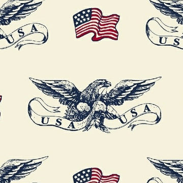 American Heroes American Emblem on Cream by Windham Fabrics
