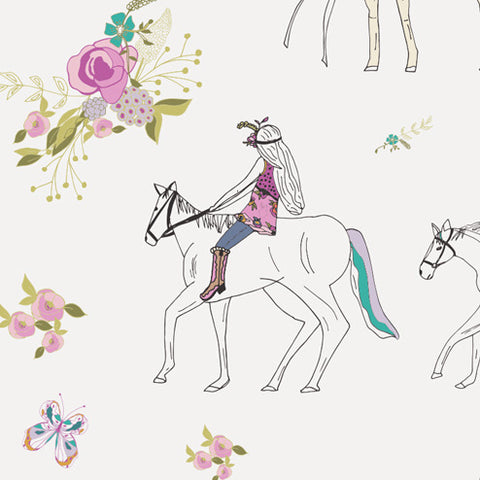 Anna Elise Encolureful and Pretty in Moonflower Lady by Art Gallery Fabrics