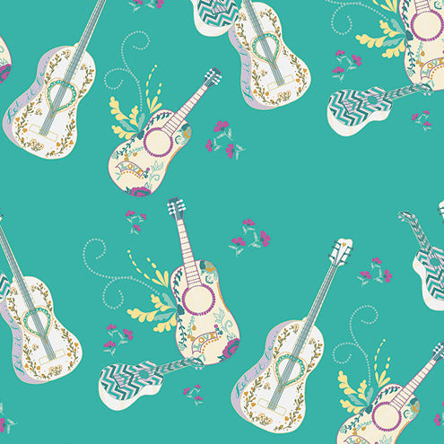 Anna Elise Let It be Breeze in Moonflower Lady by Bari J for Art Gallery Fabrics