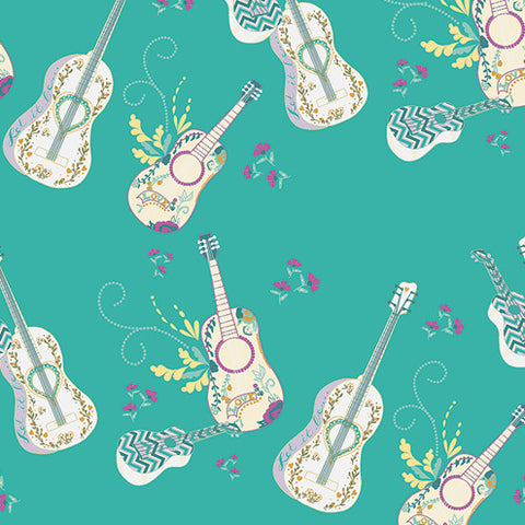 Anna Elise Let It be Breeze in Moonflower Lady by Bari J for Art Gallery Fabrics