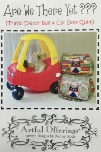 Are we there yet Travel Bag and Car Seat Quilt by Artful Offerings
