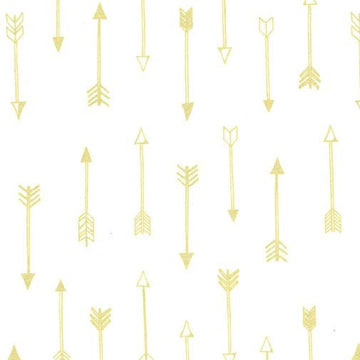 Arrow Flight Arrows in Bright White by Michael Miller Fabrics