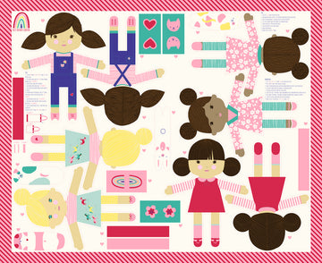 Best Friends Forever Doll Panel