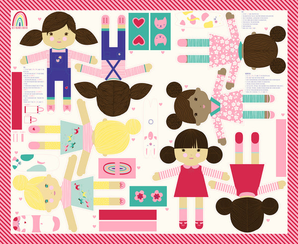 Best Friends Forever Doll Panel