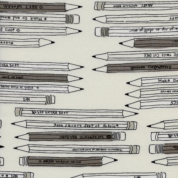Black and White Study Hall by Alexia Marcelle Abegg for Cotton and Steel Fabrics