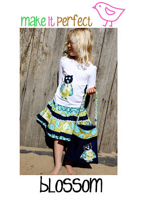 Blossom Twirly Skirt Sewing Pattern by Make It Perfect