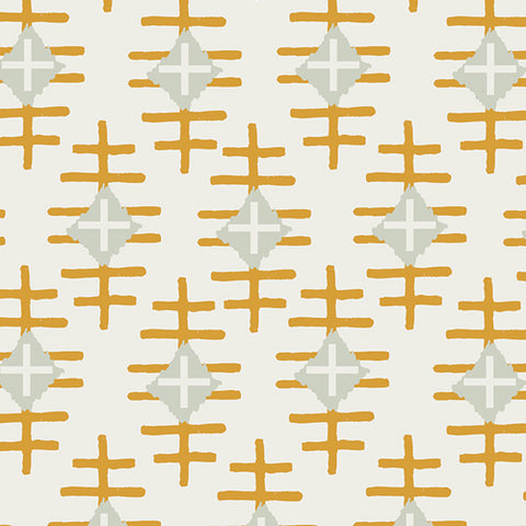 Bound Path Marker in Gold by April Rhodes for Art Gallery Fabrics