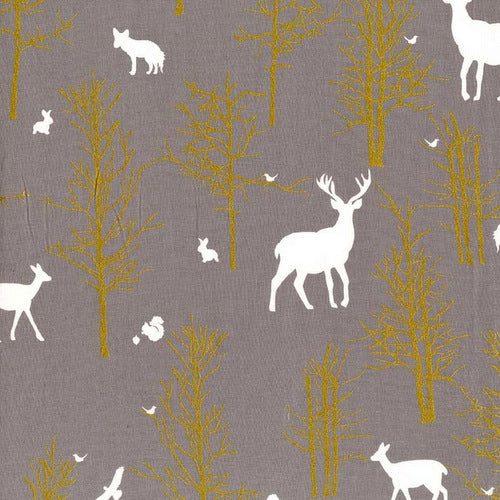Brambleberry Ridge Timber Valley in Fog by Violet Craft for Michael Miller Fabrics