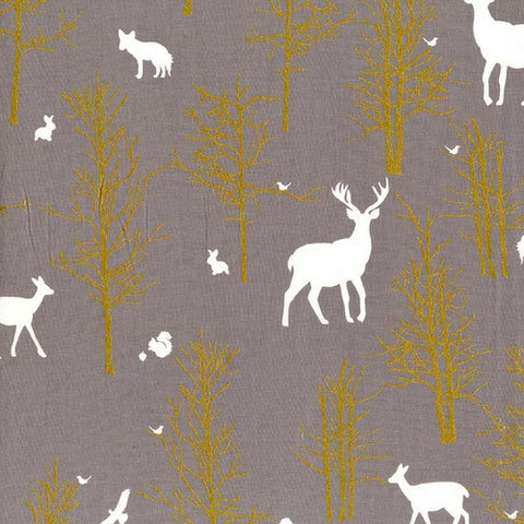 Brambleberry Ridge Timber Valley in Fog by Violet Craft for Michael Miller Fabrics