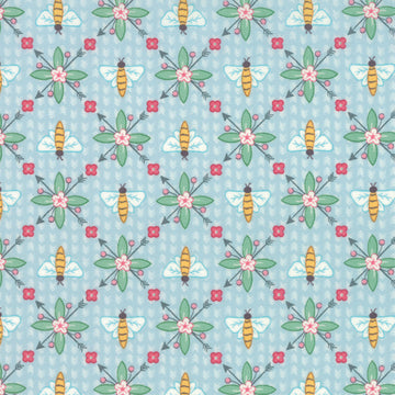 Bumble Berries Bees Sky by The Jungs for Moda Fabrics