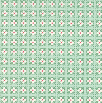 Bumble Berries Berry Buds in Mint by The Jungs for Moda Fabrics