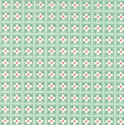 Bumble Berries Berry Buds in Mint by The Jungs for Moda Fabrics