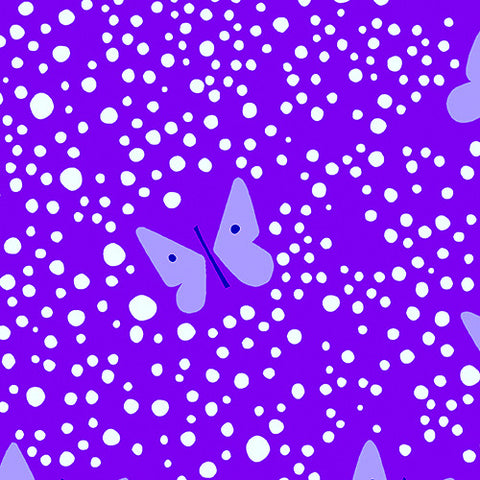 Butterflies on Purple by Andover Fabrics