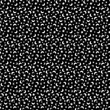 Fright Delight Moons and Stars in Black by Lindsay Wilkes C13233
