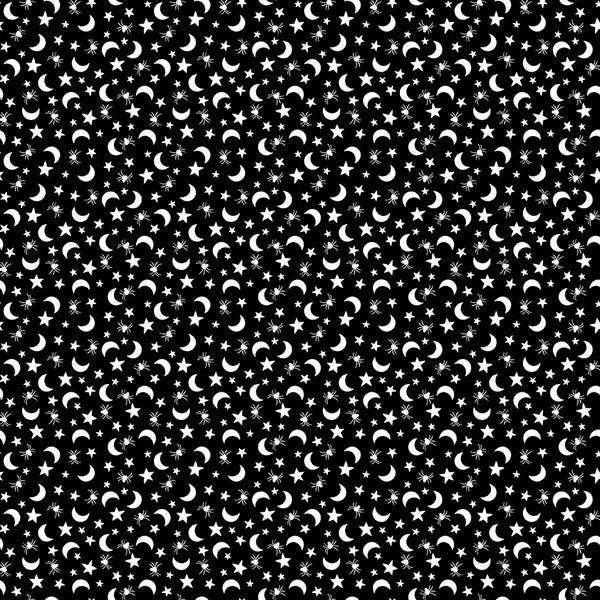Fright Delight Moons and Stars in Black by Lindsay Wilkes C13233