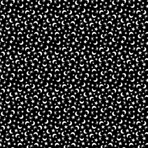 Fright Delight Moons and Stars in Black by Lindsay Wilkes C13233