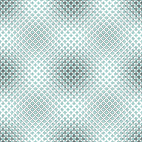 Dainty Darling Dainty Diamond on Aqua by Lindsay Wilkes for Riley Blake Designs