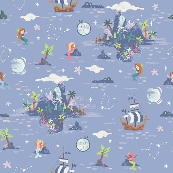 Neverland Island in Purple