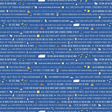 Little Prince Words Navy