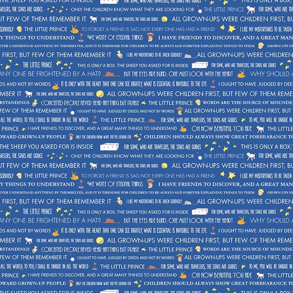 Little Prince Words Navy
