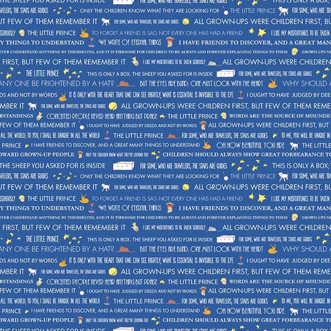 Little Prince Words Navy