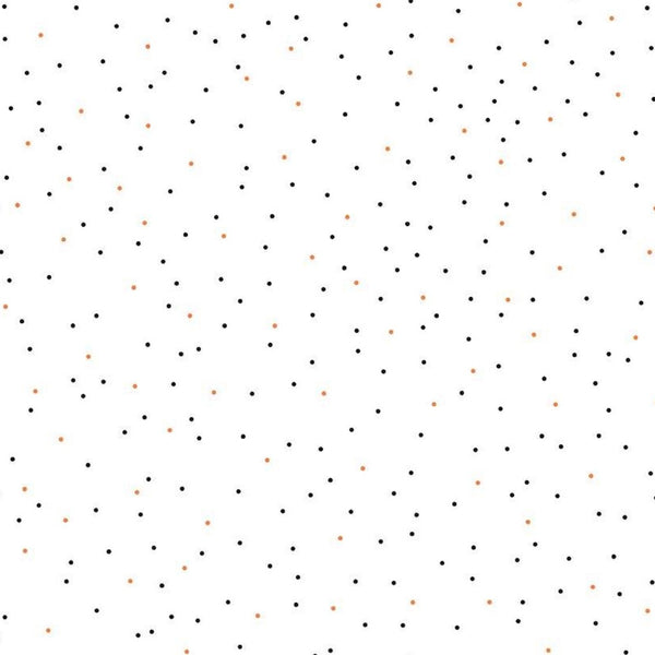 Pin Dot Halloween on White by Lori Holt for Riley Blake Designs